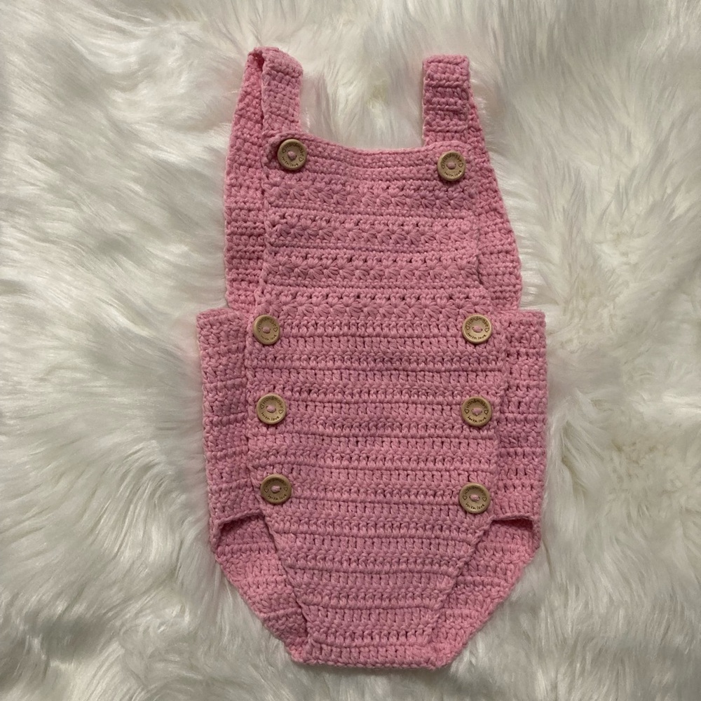 Handmade Crochet Baby Romper